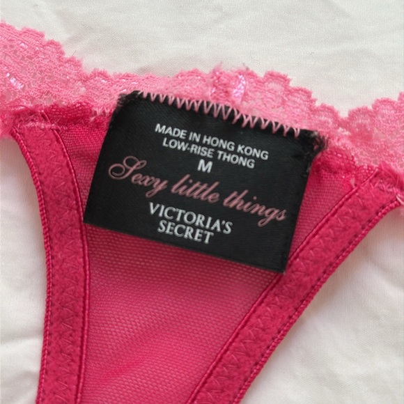 Victoria’s Secret thong bundle. Size M.  One yellow Very Sexy and one pink mesh. - Picture 11 of 11